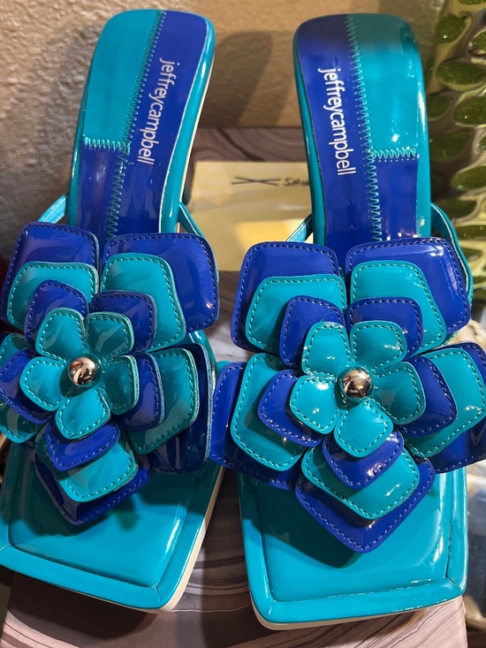 Jeffrey Campbell Shoes - Brand New Jeffrey Campbell Planted Blue Combo Sandals